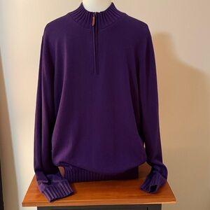 Martin Purple Half-Zip Sweater lined